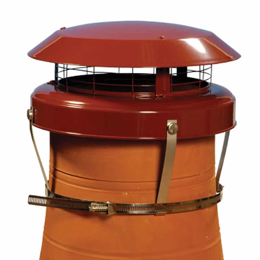 Colt Top 2 Chimney Cowl Terracotta