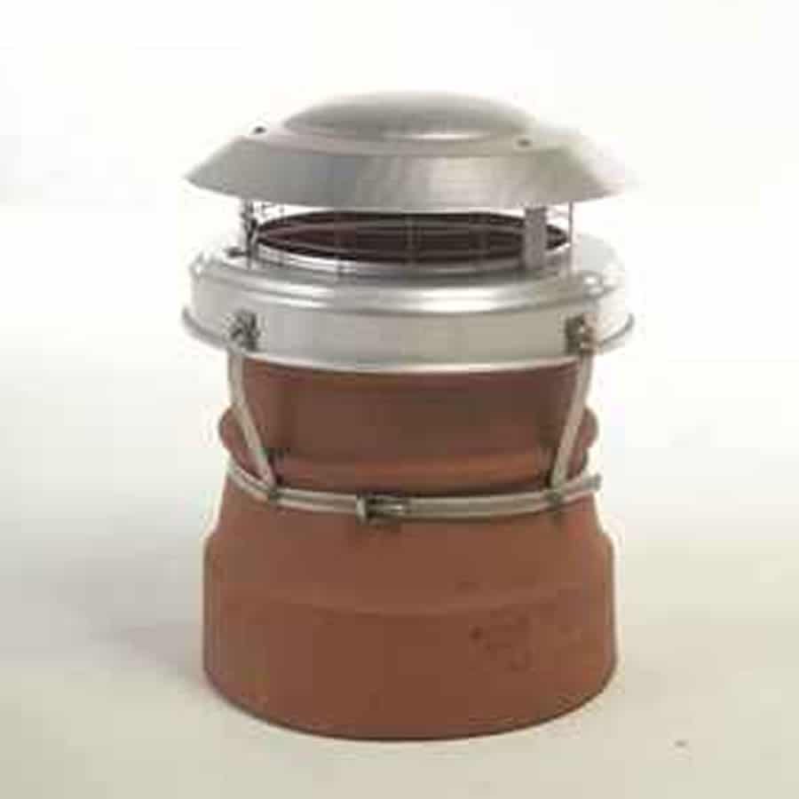 Junior Natural Finish Chimney Cowl from chimney Cowl Products - Strap Fixing