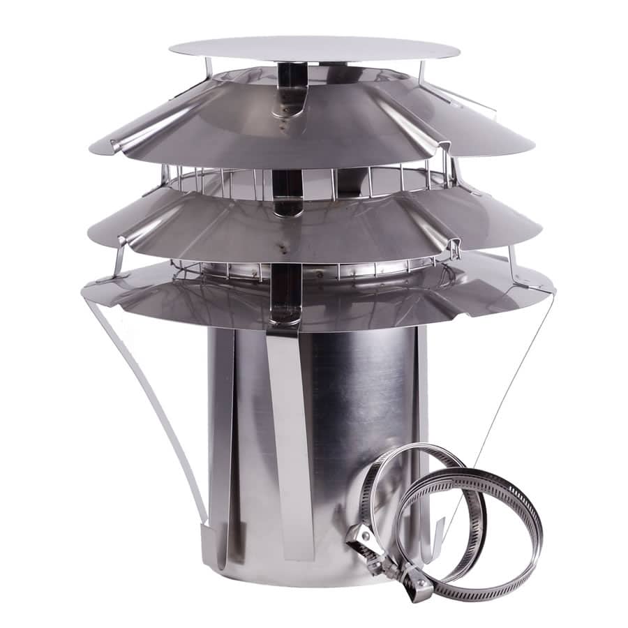 Brewer UFO Chimney Liner Cowl - Natural Finish