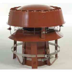 Anti Downdraught Chimney Liner Cowl - Terracotta
